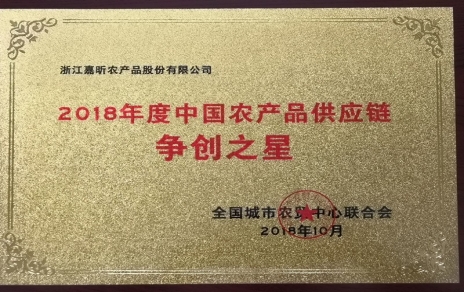 喜報(bào)：熱烈祝賀我公司在第三屆中國(guó)農(nóng)產(chǎn)品供應(yīng)鏈大會(huì)上喜獲七項(xiàng)重要榮譽(yù)！
